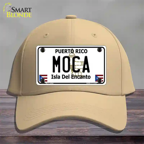 Moca Puerto Rico Novelty License Plate Hat Cotton / Khaki