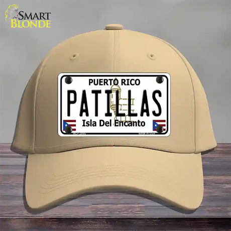 Patillas Puerto Rico Novelty License Plate Hat Cotton / Khaki