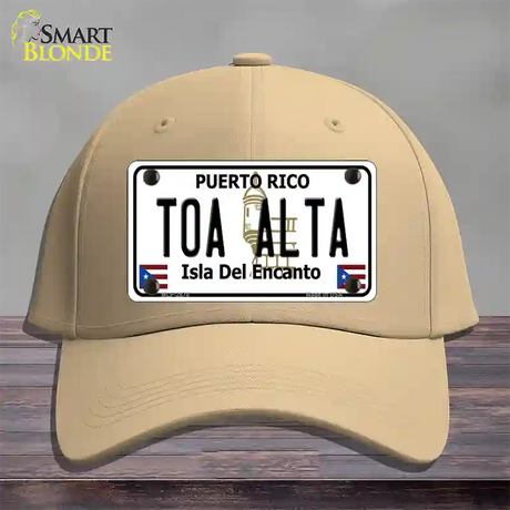 Toa Alta Puerto Rico Novelty License Plate Hat Cotton / Khaki