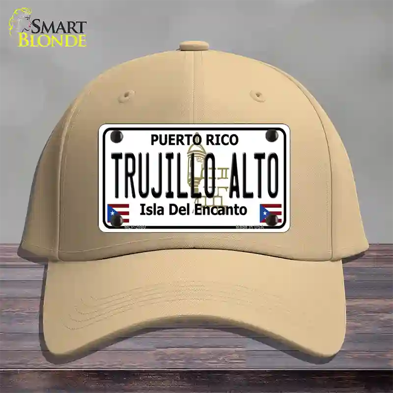 Trujillo Alto Puerto Rico Novelty License Plate Hat Cotton / Khaki