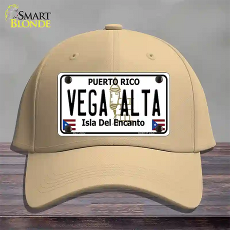 Vega Alta Puerto Rico Novelty License Plate Hat Cotton / Khaki