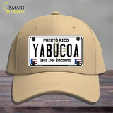 Yabucoa Puerto Rico Novelty License Plate Hat Cotton / Khaki