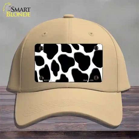 Black White Giraffe Novelty License Plate Hat Cotton / Khaki