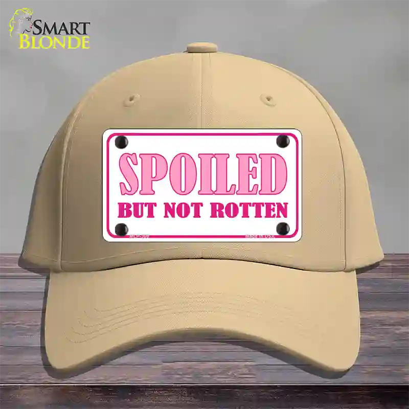 Spoiled But Not Rotten Novelty License Plate Hat Cotton / Khaki