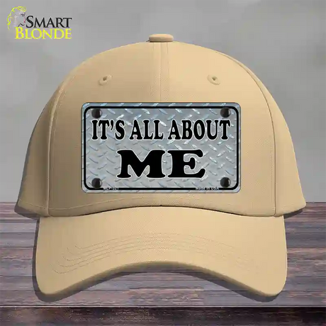 Its All About Me Novelty License Plate Hat Cotton / Khaki