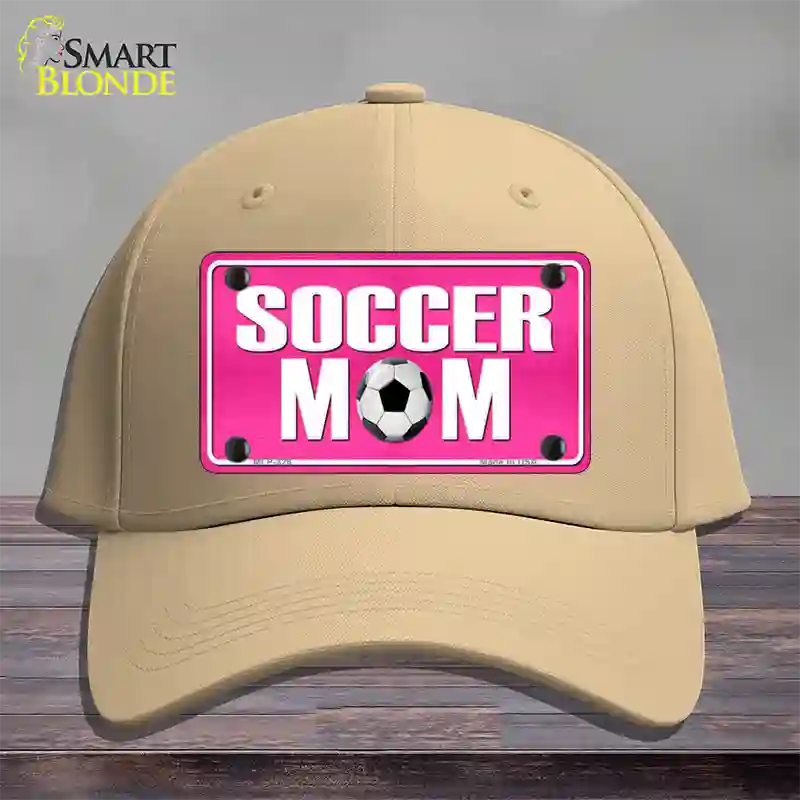 Soccer Mom Novelty License Plate Hat Cotton / Khaki