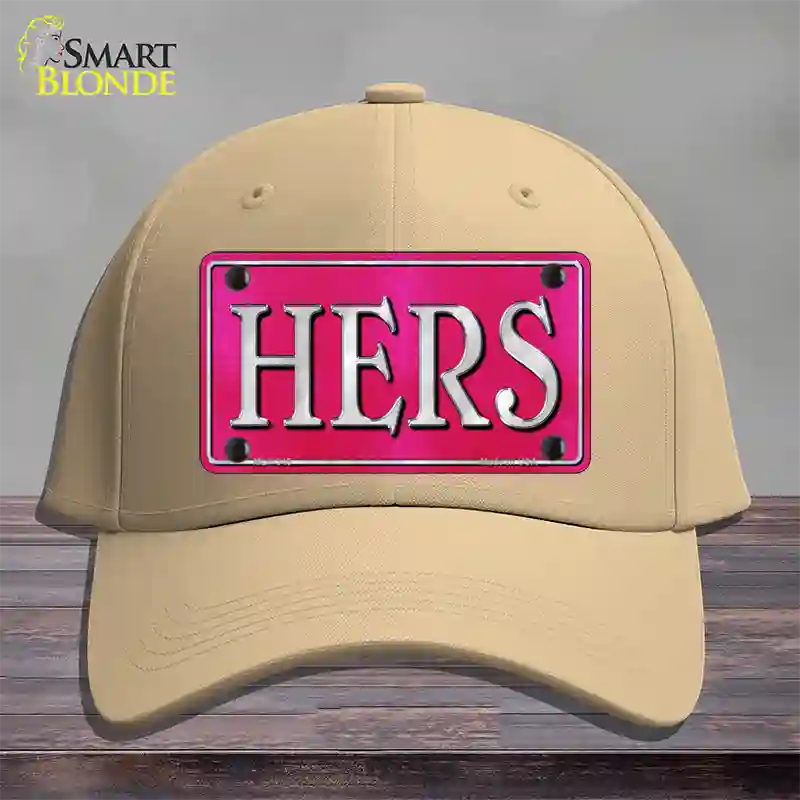 HERS Novelty License Plate Hat Cotton / Khaki