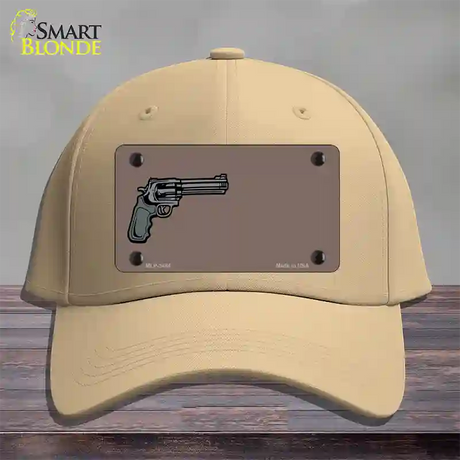 Gun Offset Customizable Novelty License Plate Hat Cotton / Khaki