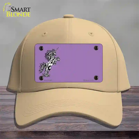 Unicorn Offset Novelty License Plate Hat Cotton / Khaki