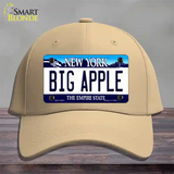 Big Apple New York Novelty License Plate Hat Cotton / Khaki