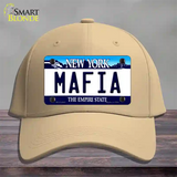 Mafia New York Novelty License Plate Hat Cotton / Khaki