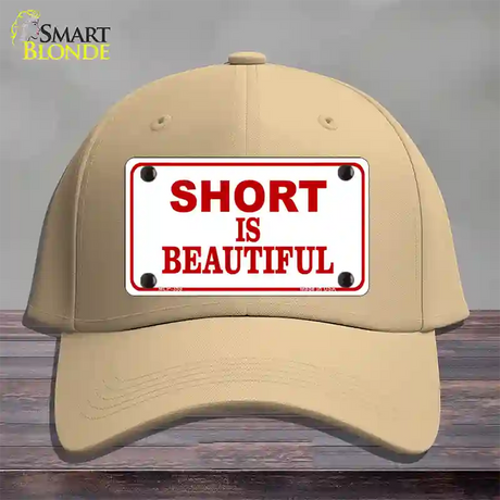 Short Is Beautiful Novelty License Plate Hat Cotton / Khaki