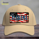 Alabama USA Novelty License Plate Hat Cotton / Khaki