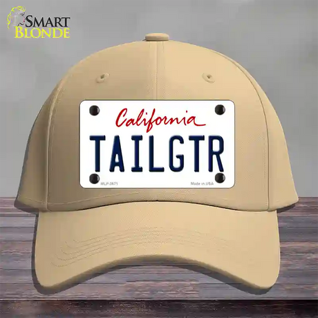 Tailgtr California Novelty License Plate Hat Cotton / Khaki