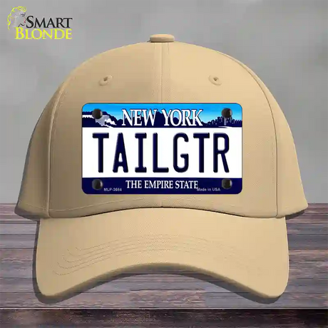 Tailgtr New York Novelty License Plate Hat Cotton / Khaki