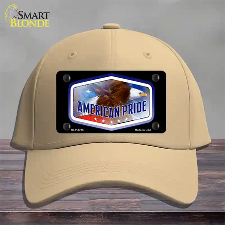 American Pride Novelty License Plate Hat Cotton / Khaki