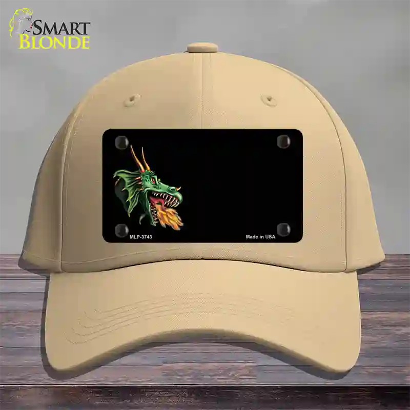 Dragon Offset Customizable Novelty License Plate Hat Cotton / Khaki