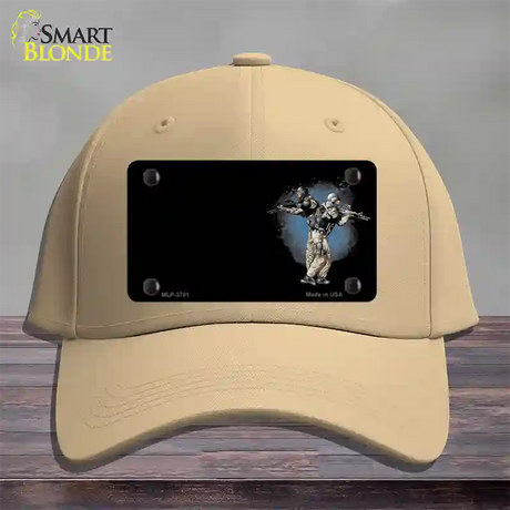 SWAT Offset Novelty License Plate Hat Cotton / Khaki