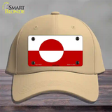 Greenland Flag Novelty License Plate Hat Cotton / Khaki