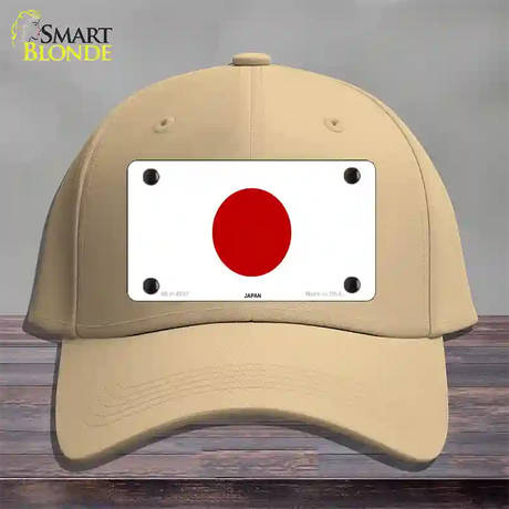 Japan Flag Novelty License Plate Hat Cotton / Khaki