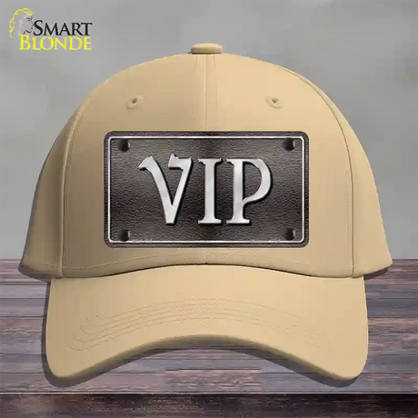 VIP Novelty License Plate Hat Cotton / Khaki