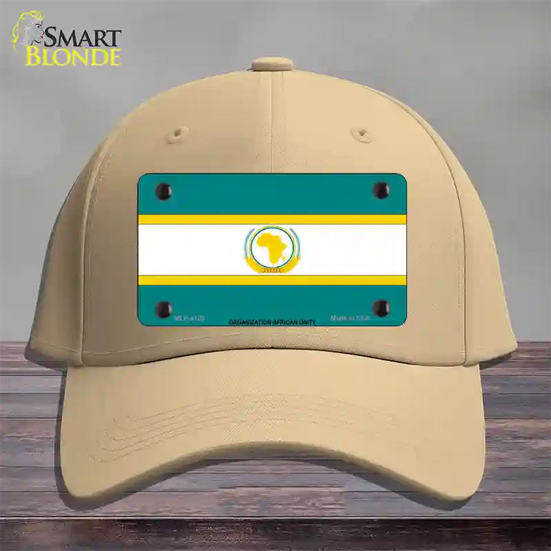 Organization African Unity Flag Novelty License Plate Hat Cotton / Khaki