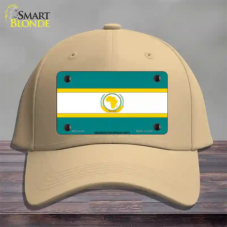 Organization African Unity Flag Novelty License Plate Hat Cotton / Khaki