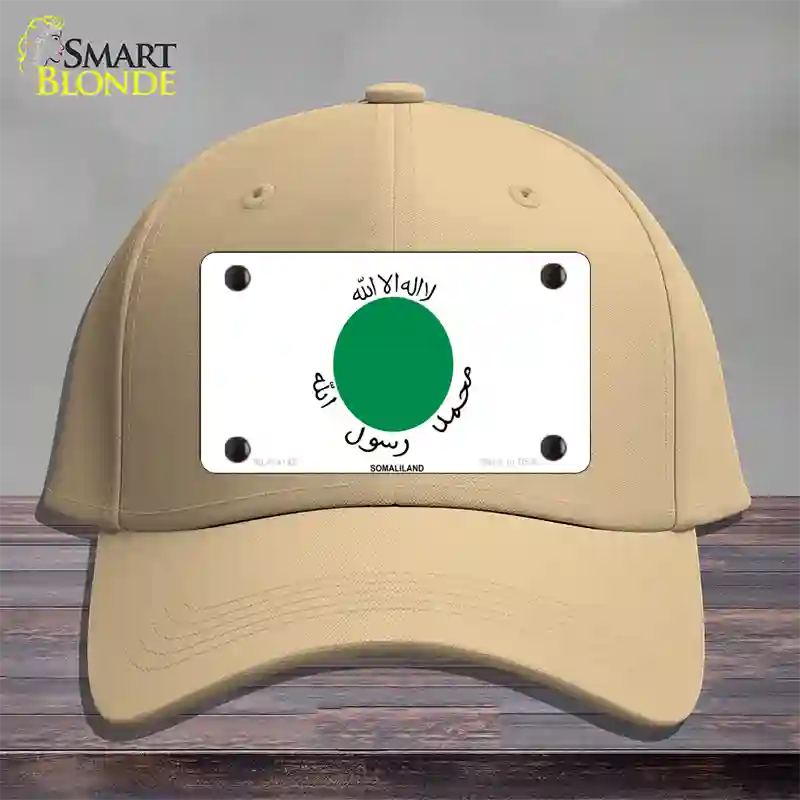 Somaliland Flag Novelty License Plate Hat Cotton / Khaki