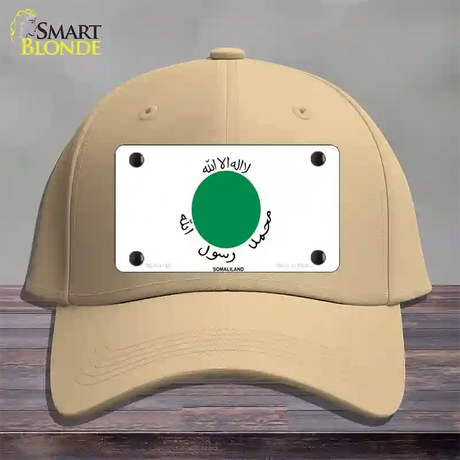 Somaliland Flag Novelty License Plate Hat Cotton / Khaki