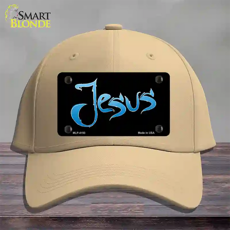 Jesus Novelty License Plate Hat Cotton / Khaki