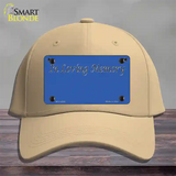 In Loving Memory Blue Novelty License Plate Hat Cotton / Khaki