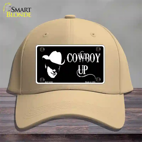 Cowboy Up License Novelty License Plate Hat Cotton / Khaki