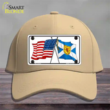 United States Scotland Crossed Flags Novelty License Plate Hat Sign Cotton / Khaki