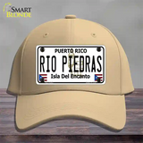 Rio Piedra Puerto Rico Novelty License Plate Hat Cotton / Khaki