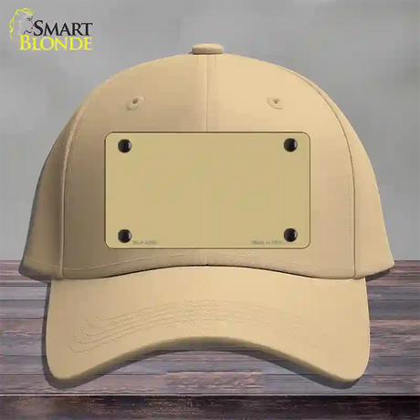 Gold Solid Novelty License Plate Hat Cotton / Khaki