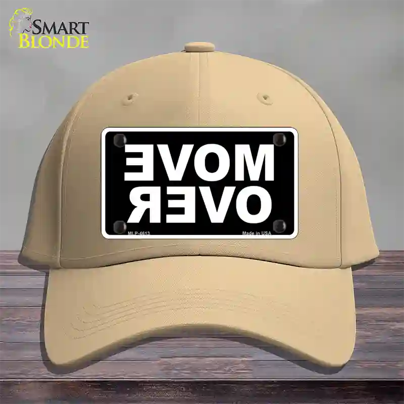 Move Over Black Novelty License Plate Hat Cotton / Khaki