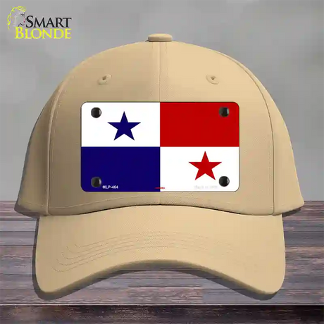 Panama Flag Novelty License Plate Hat Cotton / Khaki