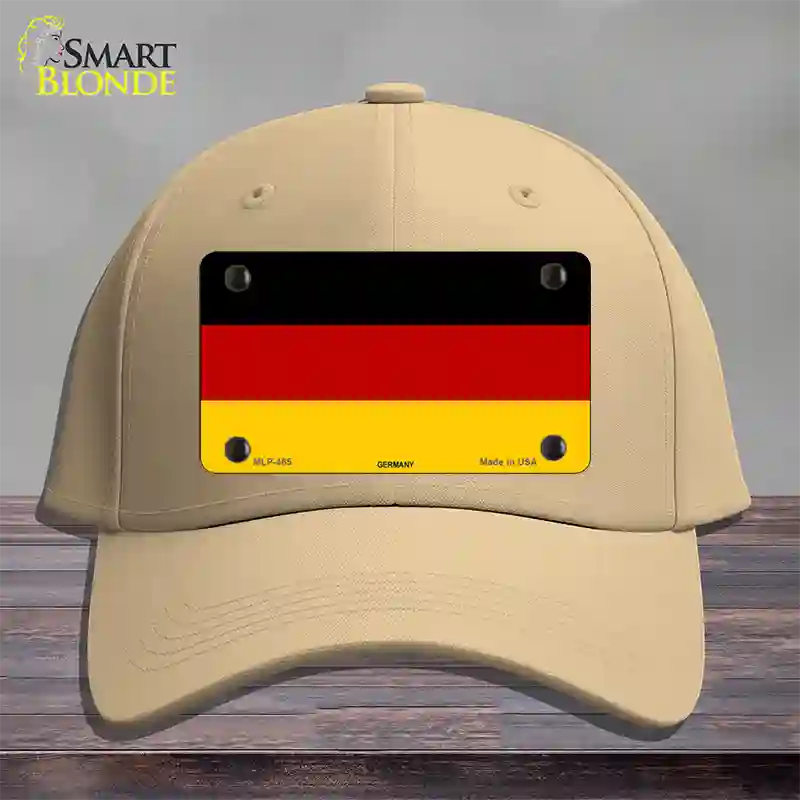 Germany Flag Novelty License Plate Hat Cotton / Khaki