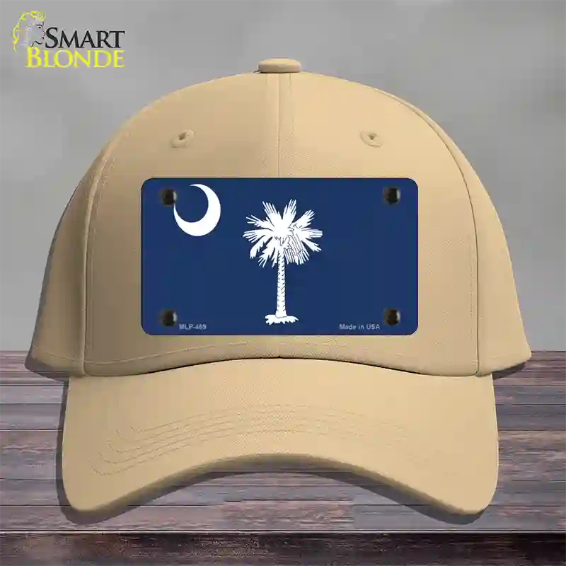 South Carolina State Flag Novelty License Plate Hat Cotton / Khaki