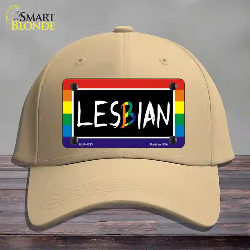 Lesbian Novelty License Plate Hat Cotton / Khaki