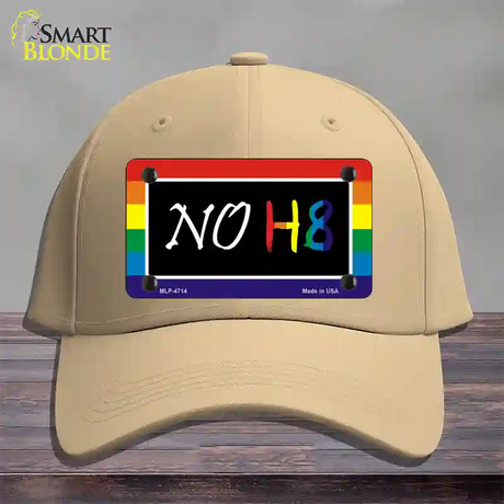 NO H8 Novelty License Plate Hat Cotton / Khaki