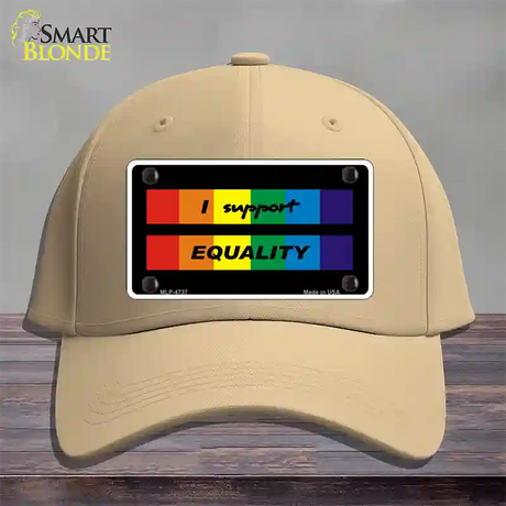 I Support Equality Novelty License Plate Hat Cotton / Khaki