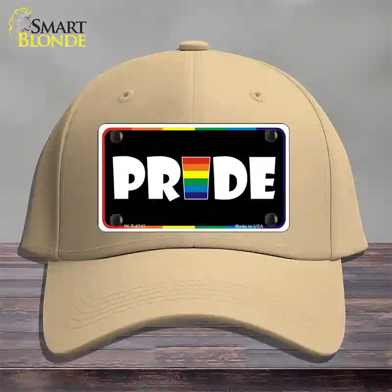 Pride Novelty License Plate Hat Cotton / Khaki