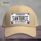 Santurce Puerto Rico Novelty License Plate Hat Cotton / Khaki