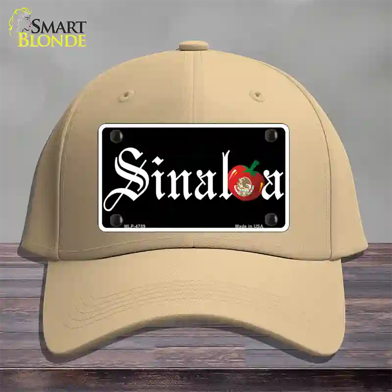 Sinaloa Black Novelty License Plate Hat Cotton / Khaki