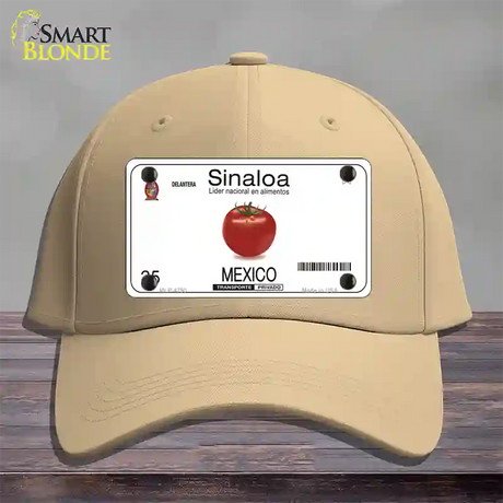 Sinaloa Mexico Novelty License Plate Hat Cotton / Khaki