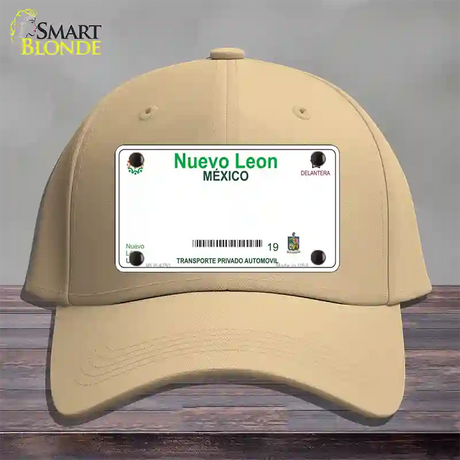 Nuevo Leon Mexico Blank Novelty License Plate Hat Cotton / Khaki