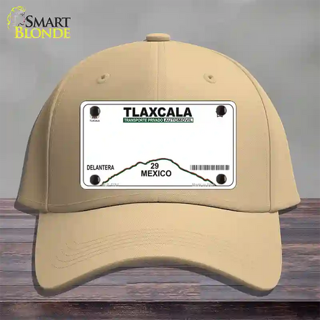 Tlaxcala Mexico Novelty License Plate Hat Cotton / Khaki