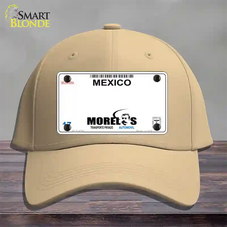 Morelos Mexico Novelty License Plate Hat Cotton / Khaki