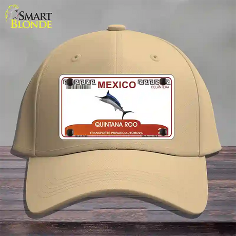 Quintana Roo Mexico Novelty License Plate Hat Cotton / Khaki